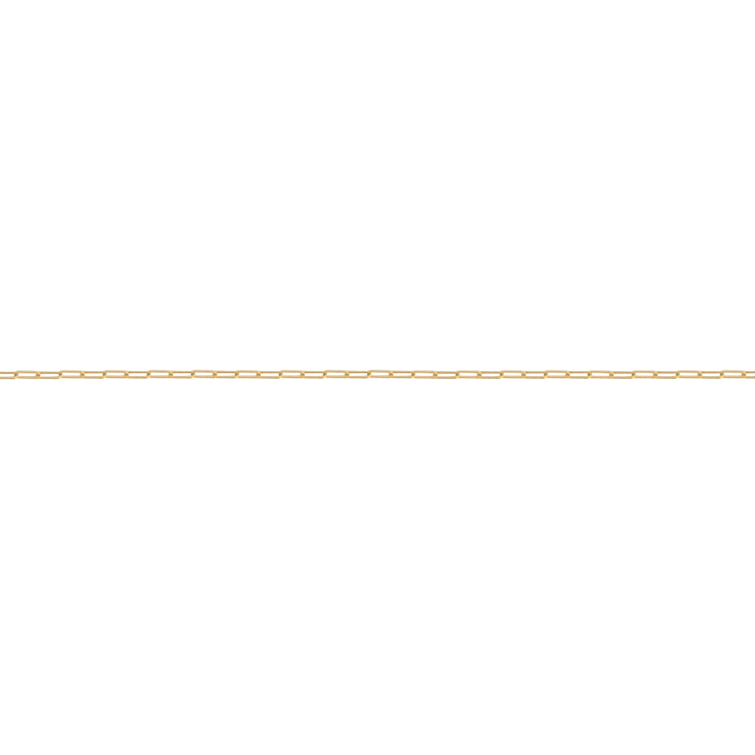 Gold chain on a white background
