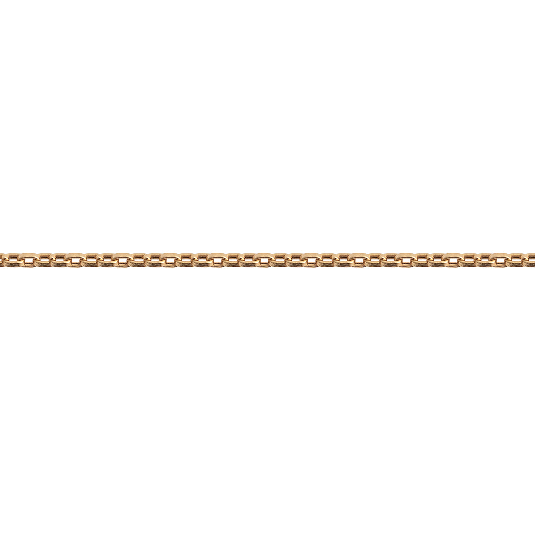 Gold chain on a white background
