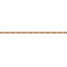 Gold chain on a white background