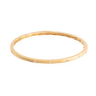 Gold bracelet with a diamonds on a white background