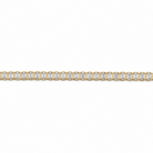 A North-South Emerald Cut Lab-Grown Diamond Tennis Bracelet with gold and diamond details on a white background.