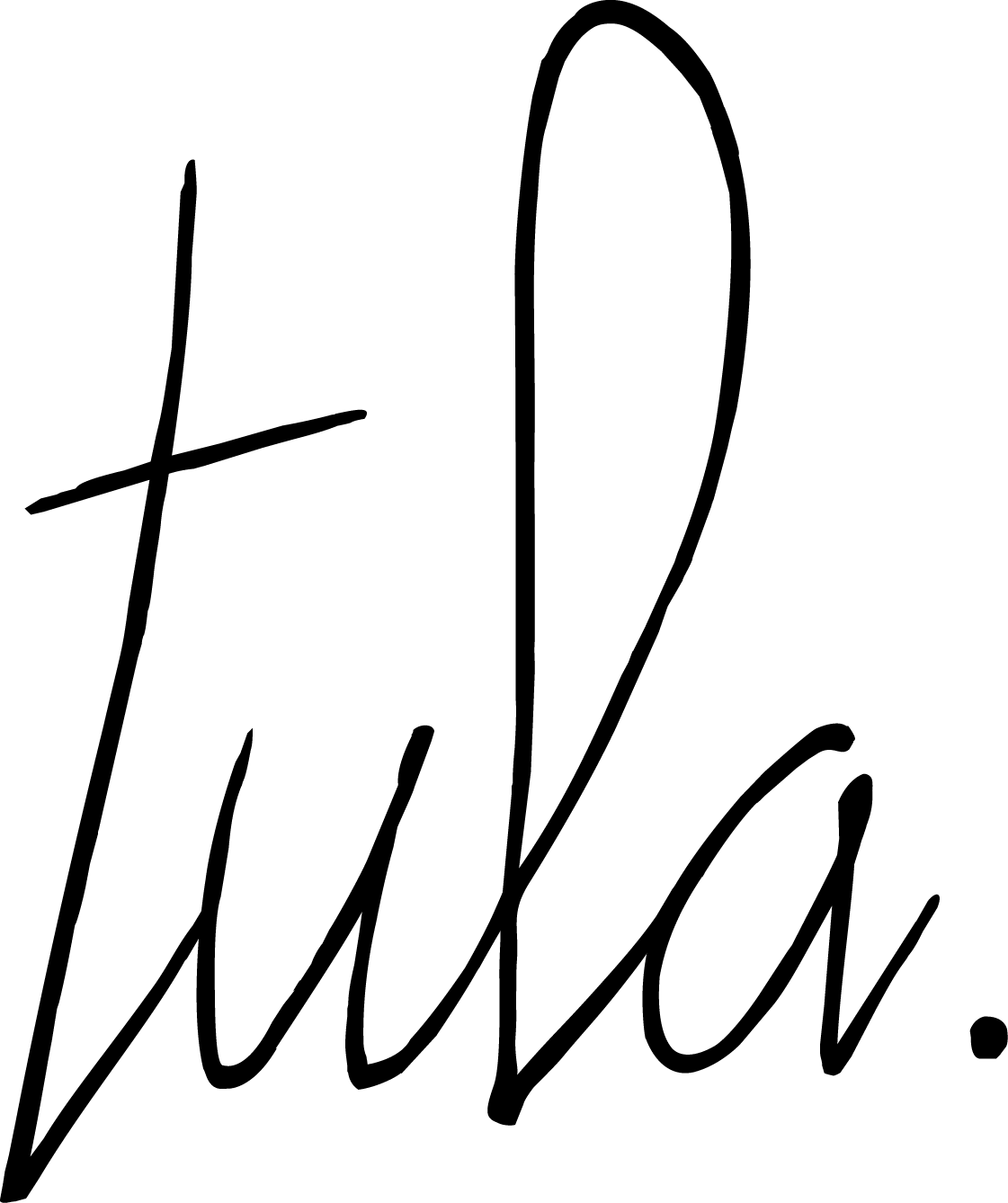 Signature-style text 'Tula' in black on a white background